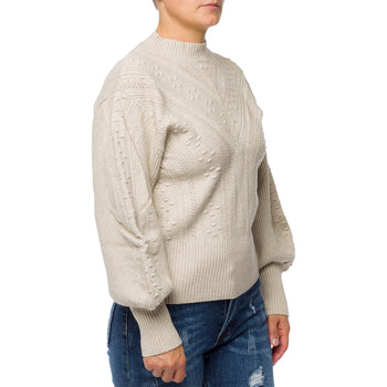 Maglione grigio a collo alto da donna Swish Jeans, Abbigliamento Donna, SKU c811000126, Immagine 0